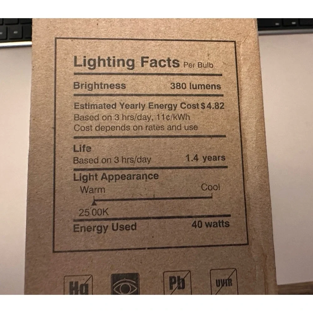 New 12Pack Dimmable E12 40w Candle Light Vintage Chandelier Candelabra Bulb